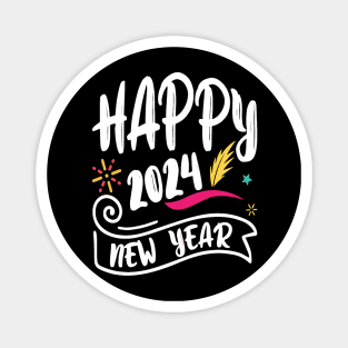 Happy New Year 2024 Magnet